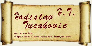 Hodislav Tucaković vizit kartica